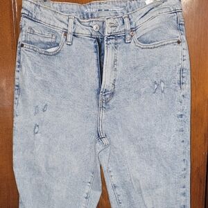 Old Navy Light Blue Distressed Women Jeans